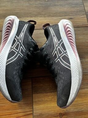 ASICS GEL-Excite 10 Running Shoes Womens Size 6 Black Purple Pink Sneakers